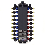 Viega 18-Port, 1/2" PEX Press ManaBloc Manifold, (8) Hot, (10) Cold - Image 1