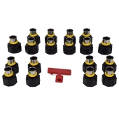 Viega 18-Port, 1/2" PEX Press ManaBloc Manifold, (8) Hot, (10) Cold - Image 4