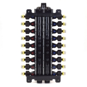 Viega 18-Port, PEX Press ManaBloc Manifold (3/8" PEX - (6) Hot & (7) Cold 1/2" PEX - (2) Hot & (3) Cold) - Image 2