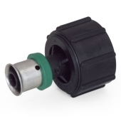 Viega 3/8" PEX Press (PolyAlloy) x 1/2" ManaBloc Port Adapter - Image 1