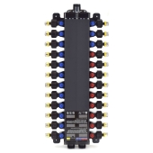 Viega 24-Port, 1/2" PEX Press ManaBloc Manifold, (9) Hot, (15) Cold - Image 1