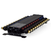 Viega 24-Port, PEX Press ManaBloc Manifold (3/8" PEX - (7) Hot & (11) Cold 1/2" PEX - (2) Hot & (4) Cold) - Image 3