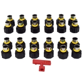 Viega 24-Port, PEX Press ManaBloc Manifold (3/8" PEX - (7) Hot & (11) Cold 1/2" PEX - (2) Hot & (4) Cold) - Image 4