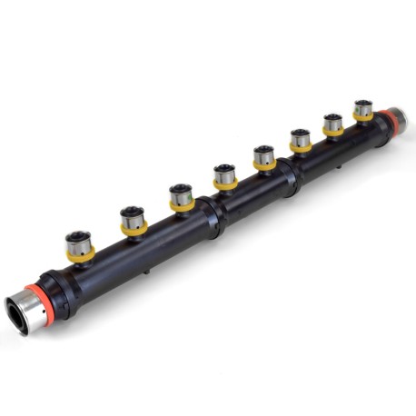 Viega 8-Port PEX Press Manifold, Open, 1" x 1" x 1/2"