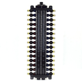 Viega 30-Port, PEX Press ManaBloc Manifold (3/8" PEX - (10) Hot & (12) Cold 1/2" PEX - (2) Hot & (6) Cold) - Image 2