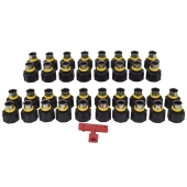 Viega 36-Port, 1/2" PEX Press ManaBloc Manifold, (14) Hot, (22) Cold - Image 4