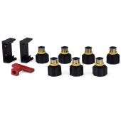 Viega 7-Port MiniBloc 1/2" PEX Press PolyAlloy Dual Manifold, (3) Hot & (4) Cold - Image 4