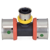 Viega 1" x 1" x 1/2" PEX Press Tee, Poly Alloy, Lead-Free - Image 2