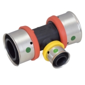 Viega 1" x 1" x 1/2" PEX Press Tee, Poly Alloy, Lead-Free - Image 3