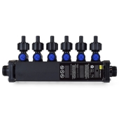 Viega 6-Port MiniBloc 1/2" PEX Crimp PolyAlloy Manifold - Image 1