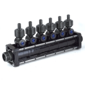 Viega 6-Port MiniBloc 1/2" PEX Crimp PolyAlloy Manifold - Image 2