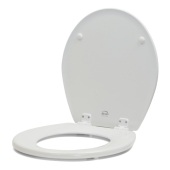 Bemis Bemis 500EC (White) Economy Molded Wood Round Toilet Seat - Image 3