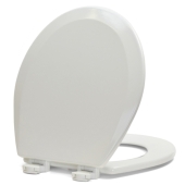 Bemis Bemis 500EC (White) Economy Molded Wood Round Toilet Seat - Image 4