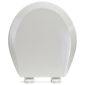 Bemis Bemis 500EC (White) Economy Molded Wood Round Toilet Seat - Image 1