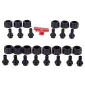 Viega 14-Port, 3/8" PEX Crimp ManaBloc Manifold, (6) Hot, (8) Cold - Image 4