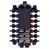 Viega 14-Port, 1/2" PEX Crimp ManaBloc Manifold, (6) Hot, (8) Cold - Image 1