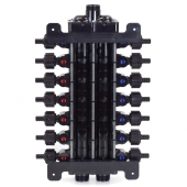 Viega 14-Port, 1/2" PEX Crimp ManaBloc Manifold, (6) Hot, (8) Cold - Image 2