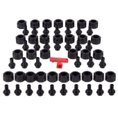 Viega 30-Port, 1/2" PEX Crimp ManaBloc Manifold, (12) Hot, (18) Cold - Image 4