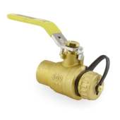 Webstone Valves 3/4" Sweat x 3/4" Garden Hose Ball Valve, Full Port (Lead-Free) - Image 1