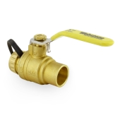 Webstone Valves 3/4" Sweat x 3/4" Garden Hose Ball Valve, Full Port (Lead-Free) - Image 2