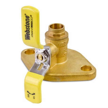 Webstone Valves 1/2" Sweat Isolator Flange Valve