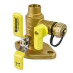 3/4" Sweat Isolator Flange Valve with Drain