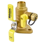 1" Sweat Isolator Flange Valve with Drain