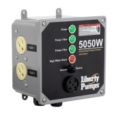 Liberty Pumps Indoor Duplex Sump Pump Control w/ Wide Angle Floats, 10ft cord, 115V, up to 1HP (15A) - Image 2