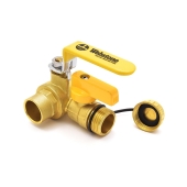 Webstone Valves 3/4" Sweat (Solder) Brass Ball Valve w/ Hose Drain, Full Port - Image 2