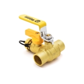 Webstone Valves 3/4" Sweat (Solder) Brass Ball Valve w/ Hose Drain, Full Port - Image 3