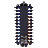 Viega 24-Port, PEX Crimp ManaBloc Manifold (3/8" PEX - (7) Hot & (11) Cold 1/2" PEX - (2) Hot & (4) Cold) - Image 1