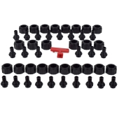 Viega 24-Port, PEX Crimp ManaBloc Manifold (3/8" PEX - (7) Hot & (11) Cold 1/2" PEX - (2) Hot & (4) Cold) - Image 4