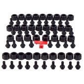 Viega 36-Port, PEX Crimp ManaBloc Manifold (3/8" PEX - (11) Hot & (15) Cold 1/2" PEX - (3) Hot & (7) Cold) - Image 4