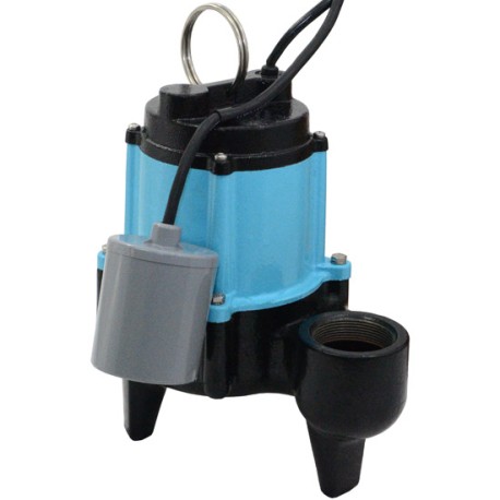 Little Giant 10SC-CIA-RF Automatic Sewage Pump w/ Piggyback Wide Angle Float Switch and 20' cord, 1/2 HP, 115V