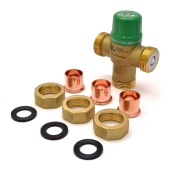 Taco 3/4" Union Sweat Mixing Valve (Lead-Free), ASSE 1070, 85-120F - Image 2