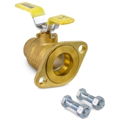 Webstone Valves 1-1/4" Sweat Isolator Valve w/ Rotating Flange - Image 2