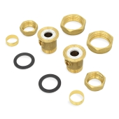 Grundfos 7/8" OD Compression Bronze Union Isolation Valves (Pair) for 3/4" Copper Pipe, GU125 - Image 3