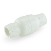 Matco-Norca 1/2" PVC Spring Check Valve, Solvent Weld, Sch. 40/80 - Image 1