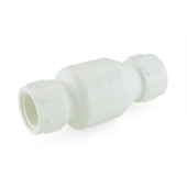 Matco-Norca 1" PVC Spring Check Valve, FPT Threaded, Sch. 40/80 - Image 1