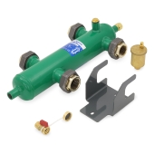 Caleffi 1-1/4" FNPT Union Hydro series Hydraulic Separator - Image 3