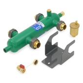 Caleffi 1" Sweat Union Hydro series Hydraulic Separator - Image 3