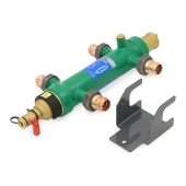 Caleffi 1" Press Union, SEP4 series, 4-in-1 Combi Hydraulic Separator - Image 3