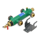 Caleffi 1-1/4" Sweat Union, SEP4 series, 4-in-1 Combi Hydraulic Separator - Image 3