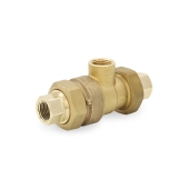 Caleffi 1/2" FNPT Union FlowShield Dual Check Backflow Preventer Valve w/ Atmospheric Vent, Lead-Free - Image 1