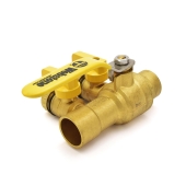Webstone Valves 1" Sweat (Solder) Purge & Fill Ball Valve w/ Hose Drains - Image 3