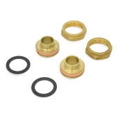 Grundfos 3/4" Sweat Brass Pump Unions Set, G150 - Image 2