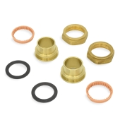 Grundfos 1" Sweat Brass Pump Unions Set, G150 - Image 1