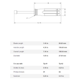 Channellock 61A Channellock 6 in 1 Multi-Bit Screwdriver (Slotted, Phillips screws and Nutdriver) - Image 2
