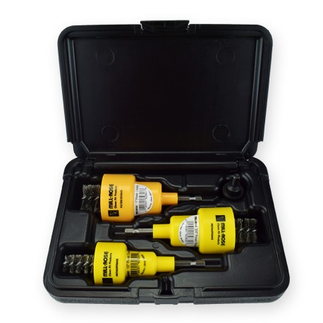 Mill-Rose Power-Deuce Wire Brush Cleaning Tool Set for 1/2", 3/4", 1" Copper Fittings