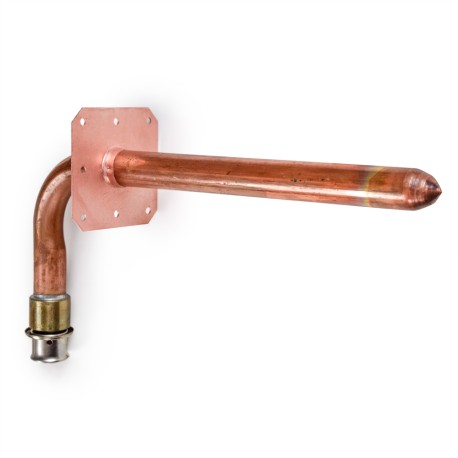 Sioux Chief 1/2" PEX Press Copper Stub Out Elbow w/ Ear for Viega PEX Tubing, 8" x 3.5"